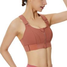 Load image into Gallery viewer, Zipper Adjustable Sports Bra