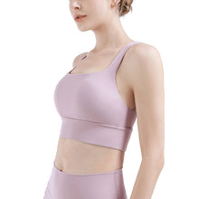 Load image into Gallery viewer, Racer Cross-Back Sports Bra with Detachable Padding