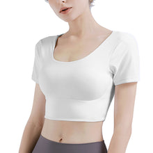 Load image into Gallery viewer, Double CrossBack with Removable Padding Crop Top