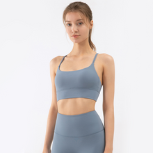 Load image into Gallery viewer, Strappy X-Back Sports Bra