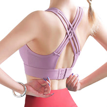 Load image into Gallery viewer, Strappy Cross-back Adjustable Sports Bra