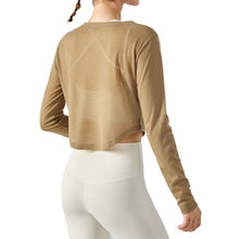 Load image into Gallery viewer, V-Neck Semi-Perspective Long Sleeves Top