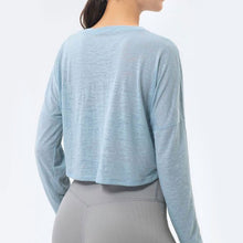 Load image into Gallery viewer, Erus Semi-Perspective Long Sleeves Top